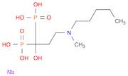 Phosphonic acid, P,P'-[1-hydroxy-3-(methylpentylamino)propylidene]bis-, sodium salt (1:1)