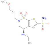 2H-Thieno[3,2-e]-1,2-thiazine-6-sulfonamide, 4-(ethylamino)-3,4-dihydro-2-(3-methoxypropyl)-, 1,...