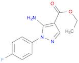 1H-Pyrazole-4-carboxylic acid, 5-amino-1-(4-fluorophenyl)-, ethyl ester
