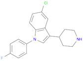 1H-Indole, 5-chloro-1-(4-fluorophenyl)-3-(4-piperidinyl)-