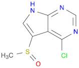 7H-Pyrrolo[2,3-d]pyrimidine, 4-chloro-5-(methylsulfinyl)-