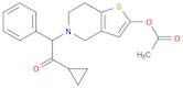 Ethanone, 2-[2-(acetyloxy)-6,7-dihydrothieno[3,2-c]pyridin-5(4H)-yl]-1-cyclopropyl-2-phenyl-