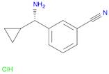 Benzonitrile, 3-[(S)-aminocyclopropylmethyl]-, hydrochloride (1:1)