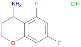 2H-1-Benzopyran-4-amine, 5,7-difluoro-3,4-dihydro-, hydrochloride (1:1)