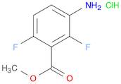 Benzoic acid, 3-amino-2,6-difluoro-, methyl ester, hydrochloride (1:1)