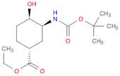 Cyclohexanecarboxylic acid, 3-[[(1,1-dimethylethoxy)carbonyl]amino]-4-hydroxy-, ethyl ester, (1R,3S,4R)-