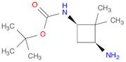 Carbamic acid, N-[(1R,3S)-3-amino-2,2-dimethylcyclobutyl]-, 1,1-dimethylethyl ester, rel-