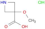 3-Azetidinecarboxylic acid, 3-methoxy-, hydrochloride (1:1)