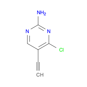 2-Pyrimidinamine, 4-chloro-5-ethynyl-