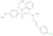 Benzenesulfonamide, N-[2-[[[3-(4-chlorophenyl)-2-propen-1-yl]methylamino]methyl]phenyl]-N-(2-hydroxyethyl)-4-methoxy-
