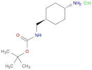 Carbamic acid, N-[(trans-4-aminocyclohexyl)methyl]-, 1,1-dimethylethyl ester, hydrochloride (1:1)