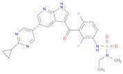 Sulfamide, N'-[3-[[5-(2-cyclopropyl-5-pyrimidinyl)-1H-pyrrolo[2,3-b]pyridin-3-yl]carbonyl]-2,4-difluorophenyl]-N-ethyl-N-methyl-