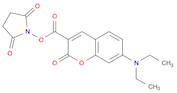 2H-1-Benzopyran-3-carboxylic acid, 7-(diethylamino)-2-oxo-, 2,5-dioxo-1-pyrrolidinyl ester