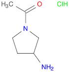 Ethanone, 1-(3-amino-1-pyrrolidinyl)-, hydrochloride (1:1)