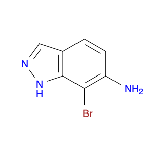 1H-Indazol-6-amine, 7-bromo-