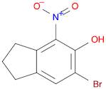 1H-Inden-5-ol, 6-bromo-2,3-dihydro-4-nitro-