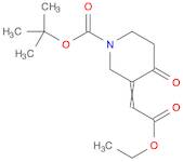 1-Piperidinecarboxylic acid, 3-(2-ethoxy-2-oxoethylidene)-4-oxo-, 1,1-dimethylethyl ester