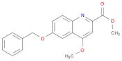 2-Quinolinecarboxylic acid, 4-methoxy-6-(phenylmethoxy)-, methyl ester