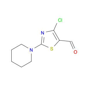 5-Thiazolecarboxaldehyde, 4-chloro-2-(1-piperidinyl)-