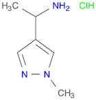 1H-Pyrazole-4-methanamine, α,1-dimethyl-, hydrochloride (1:1)