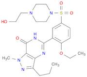 7H-Pyrazolo[4,3-d]pyrimidin-7-one, 5-[2-ethoxy-5-[[4-(2-hydroxyethyl)-1-piperazinyl]sulfonyl]phenyl]-1,6-dihydro-1-methyl-3-propyl-