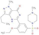 7H-Pyrazolo[4,3-d]pyrimidin-7-one, 5-[2-ethoxy-5-[(4-methyl-1-piperazinyl)sulfonyl]phenyl]-1,6-dihydro-1-methyl-3-propyl-
