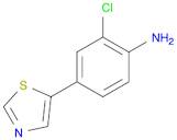 Benzenamine, 2-chloro-4-(5-thiazolyl)-
