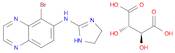 6-Quinoxalinamine, 5-bromo-N-(4,5-dihydro-1H-imidazol-2-yl)-, (2S,3S)-2,3-dihydroxybutanedioate (1:1)