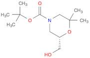 4-Morpholinecarboxylic acid, 6-(hydroxymethyl)-2,2-dimethyl-, 1,1-dimethylethyl ester, (6S)-