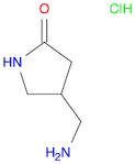 2-Pyrrolidinone, 4-(aminomethyl)-, hydrochloride (1:1)