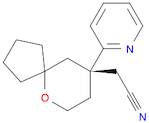 6-Oxaspiro[4.5]decane-9-acetonitrile, 9-(2-pyridinyl)-, (9R)-