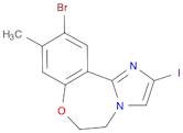 Imidazo[1,2-d][1,4]benzoxazepine, 10-bromo-5,6-dihydro-2-iodo-9-methyl-