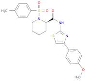 2-Piperidinecarboxamide, N-[4-(4-methoxyphenyl)-2-thiazolyl]-1-[(4-methylphenyl)sulfonyl]-, (2R)-