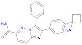 Imidazo[1,2-b]pyridazine-6-carboxamide, 2-[4-(1-aminocyclobutyl)phenyl]-3-phenyl-
