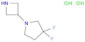 Pyrrolidine, 1-(3-azetidinyl)-3,3-difluoro-, hydrochloride (1:2)