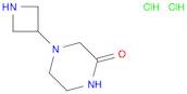 2-Piperazinone, 4-(3-azetidinyl)-, hydrochloride (1:2)
