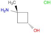 Cyclobutanol, 3-amino-3-methyl-, hydrochloride (1:1), cis-
