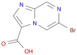 Imidazo[1,2-a]pyrazine-3-carboxylic acid, 6-bromo-