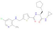 2-Thiophenecarboxamide, 5-[[(5-chloro-2-methyl-3-pyridinyl)amino]methyl]-N-[(1S)-1-(cyclopentylmethyl)-2-(cyclopropylamino)-2-oxoethyl]-