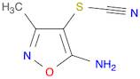 Thiocyanic acid, 5-amino-3-methyl-4-isoxazolyl ester