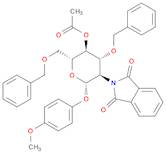 β-D-Glucopyranoside, 4-methoxyphenyl 2-deoxy-2-(1,3-dihydro-1,3-dioxo-2H-isoindol-2-yl)-3,6-bis-O-(phenylmethyl)-, 4-acetate