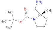 1-Pyrrolidinecarboxylic acid, 2-(aminomethyl)-2-methyl-, 1,1-dimethylethyl ester, (2S)-