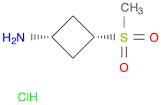 Cyclobutanamine, 3-(methylsulfonyl)-, hydrochloride (1:1), cis-