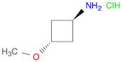 Cyclobutanamine, 3-methoxy-, hydrochloride (1:1), trans-