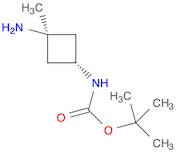 Carbamic acid, N-(trans-3-amino-3-methylcyclobutyl)-, 1,1-dimethylethyl ester