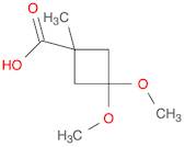 Cyclobutanecarboxylic acid, 3,3-dimethoxy-1-methyl-