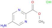2-Pyrimidinecarboxylic acid, 5-amino-, methyl ester, hydrochloride (1:1)