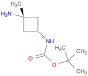 Carbamic acid, N-(cis-3-amino-3-methylcyclobutyl)-, 1,1-dimethylethyl ester