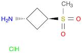 Cyclobutanamine, 3-(methylsulfonyl)-, hydrochloride (1:1), trans-
