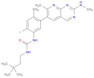 Urea, N-(3,3-dimethylbutyl)-N'-[2-fluoro-4-methyl-5-[7-methyl-2-(methylamino)pyrido[2,3-d]pyrimidin-6-yl]phenyl]-